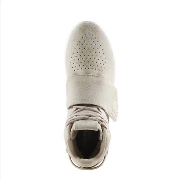 Adidas Originals Tubular Invader Strap Sneakers | Women’s 8.5 | Beige Suede - Picture 7 of 12